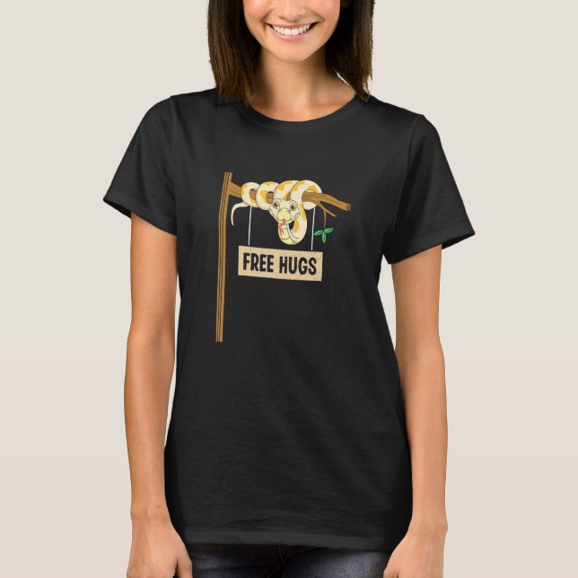 Banana Ball Python and Noodle Reptile Designs 14 T-Shirt (Front)