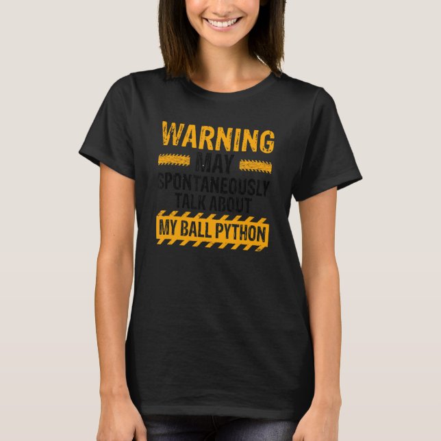 Banana Ball Python and Noodle Reptile Designs 34 T-Shirt (Front)