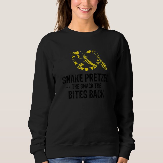 Banana Ball Python and Noodle Reptile Designs 6 Sweatshirt (Front)