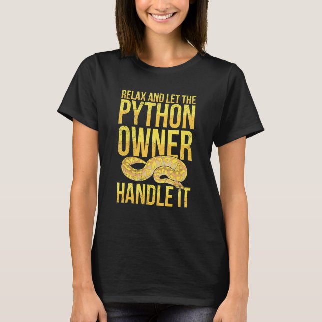 Banana Ball Python for a Banana ball python breede T-Shirt (Front)