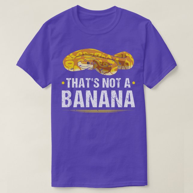 Banana Ball Python Snake T-Shirt (Design Front)