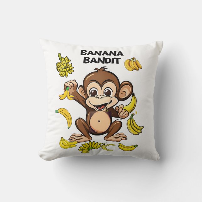 Banana Bandit Cushion (Front)
