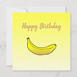 Banana Birthday Card
