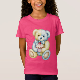  Banana-blueberry cupcake Teddy by Natasha Us   T-Shirt
