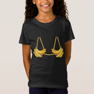 Banana Bra Fruit Funny Inappropriate Halloween Cos T-Shirt