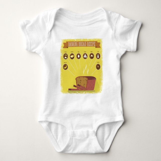 Banana Bread Day - Appreciation Day Baby Bodysuit (Front)