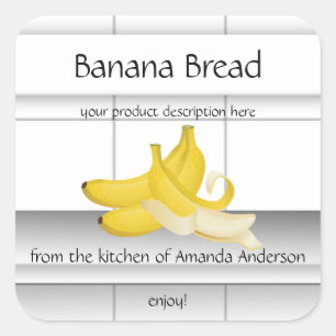 Banana Bread Kitchen Tiles Sq Product Label