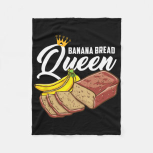 Banana Bread Queen Banana Bread Fleece Blanket