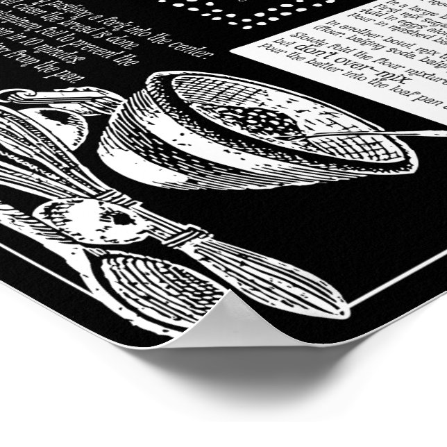 Banana Bread Recipe Poster (Corner)