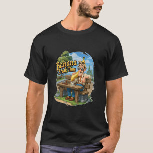 Banana Break Time Funny Surreal Humour Art T-Shirt