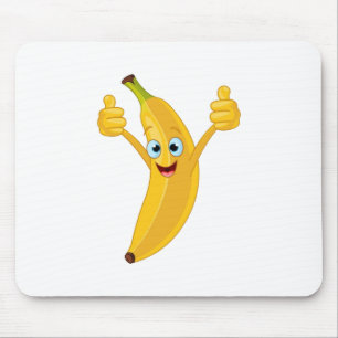 Banana Cartoon Design Mouse Pad