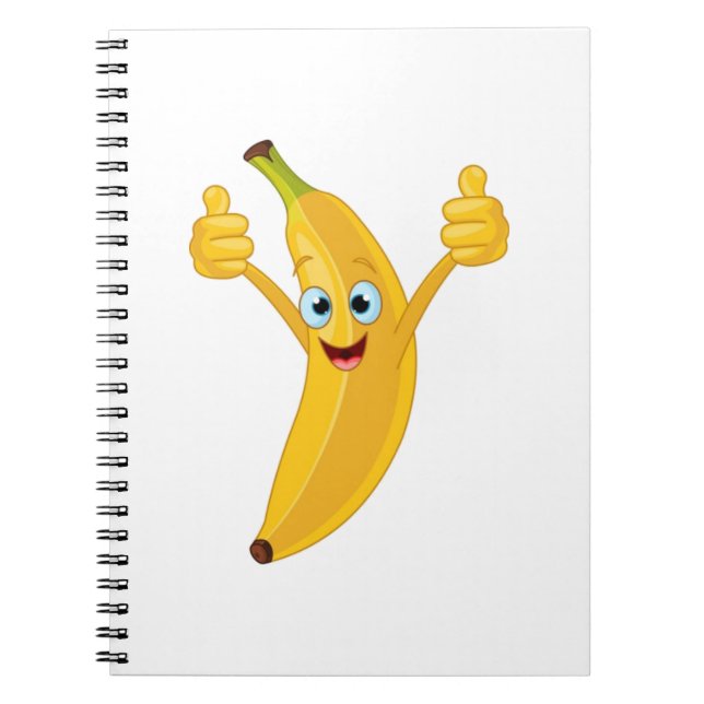 Banana Cartoon Design Notebook (Front)