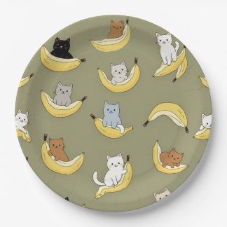 Banana Cat Paper Plates