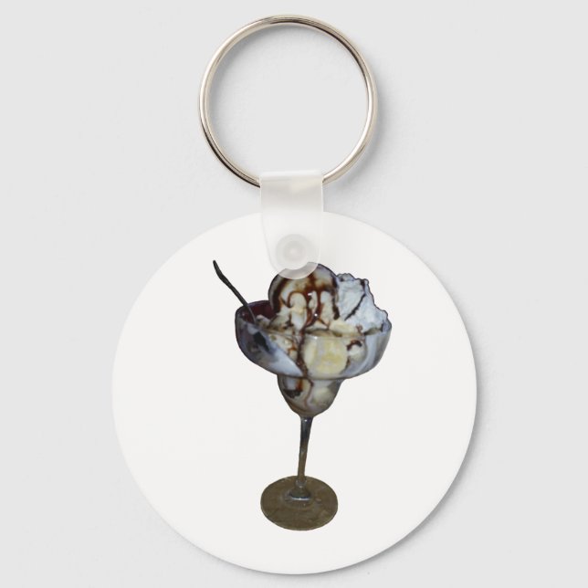Banana Chocolate Sundae Key Ring (Front)