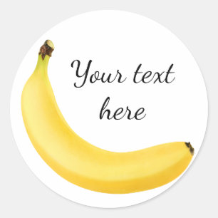 Banana Classic Round Sticker