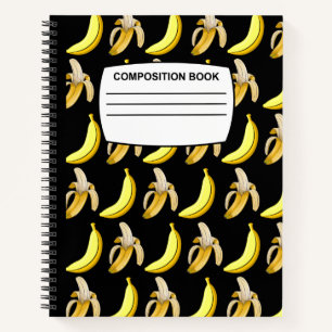 Banana composition notebook wide ruled