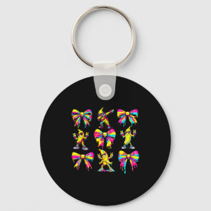 Banana coquette bow drip kids men women youth boys key ring