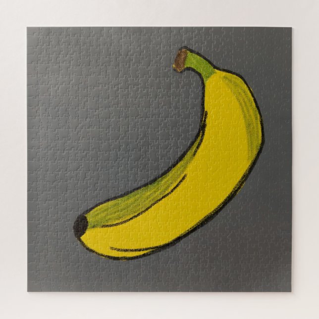 Banana Crayon Drawing Jigsaw Puzzle (Vertical)