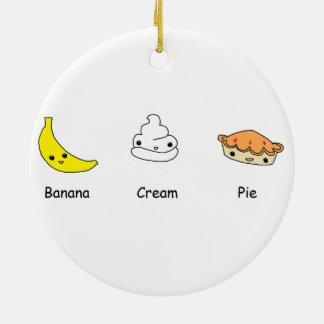 Banana Cream Pie Friends Ceramic Tree Decoration