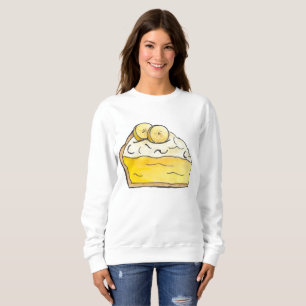 Banana Cream Pie Slice Foodie Sweatshirt