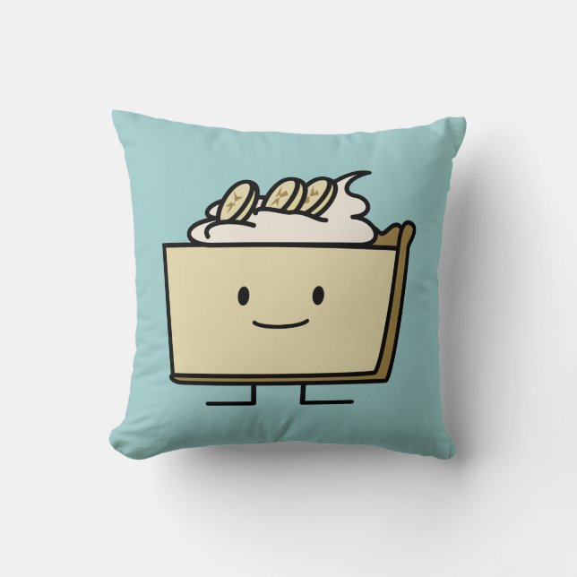 Banana Cream pie sweet dessert crust slice custard Cushion (Front)