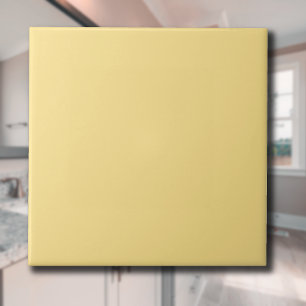 Banana Cream Solid Colour Classic Elegant Tile