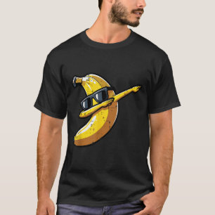 Banana Dab Sungles Cute Fruit Dance Boys Kids Men T-Shirt