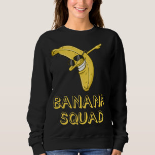 Banana Dabbing Sunglasses Smiling Face Fruit Lover Sweatshirt