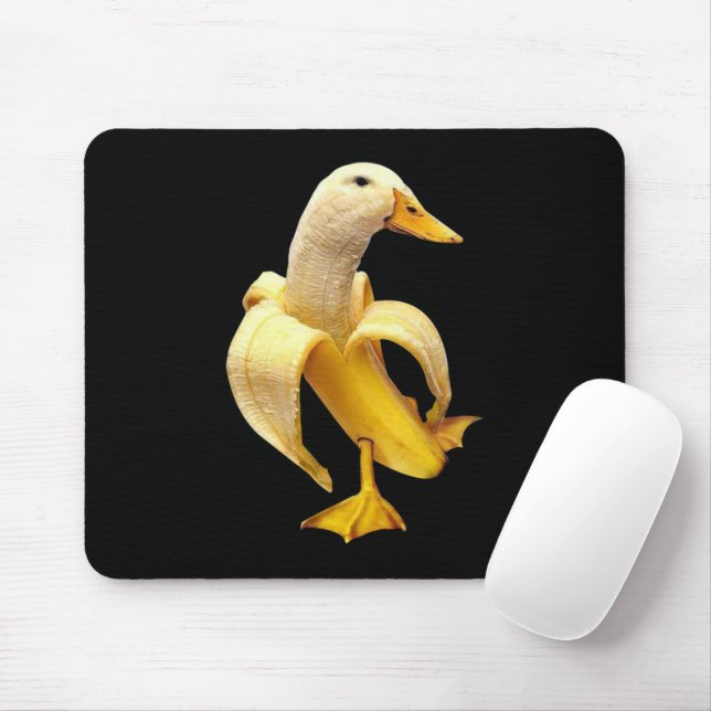 Banana Duck Meme Mouse Pad (With Mouse)