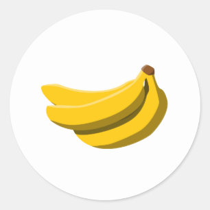 Banana flavour classic round sticker