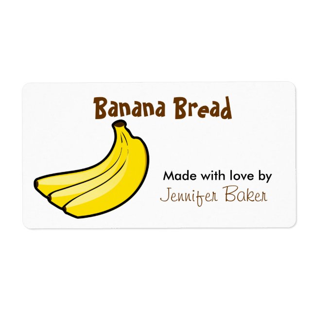Banana Food Labels (Front)