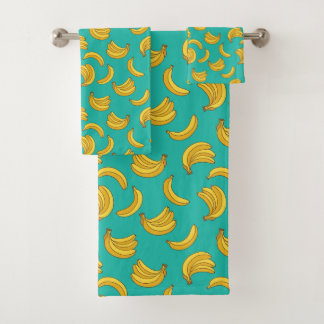 Banana Fruit Fun Pattern Bath Towel Set