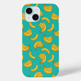 Banana Fruit Fun Pattern iPhone 15 Case