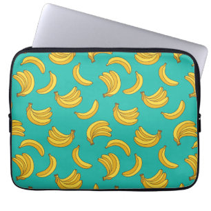 Banana Fruit Fun Pattern Laptop Sleeve