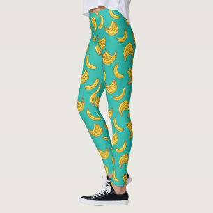 Banana Fruit Fun Pattern Leggings