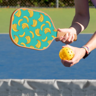 Banana Fruit Fun Pattern Pickleball Paddle