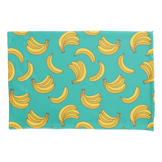 Banana Fruit Fun Pattern Pillowcase (Front-Left)