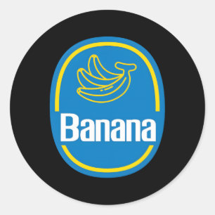 Banana Fruit Lazy Halloween Classic Round Sticker