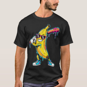 Banana Funny Baseball Drip Kids Youth Boys Girls T-Shirt