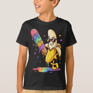 Banana Funny Baseball Drip Sport for Kids Youth T-Shirt