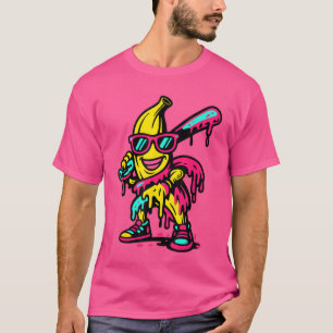 Banana Funny Baseball Drip Youth Boys Girls girl f T-Shirt