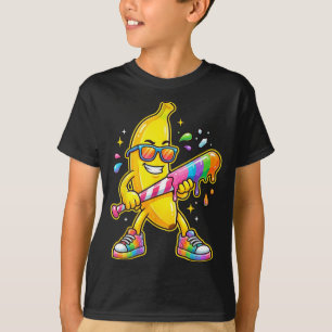 Banana Funny Baseball Sport for Kids Youth Boys T-Shirt