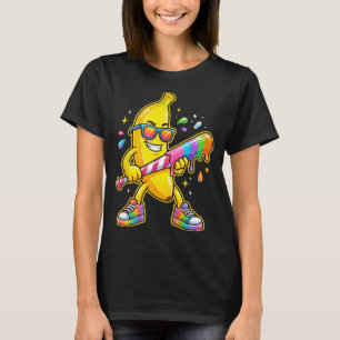 Banana Funny Baseball Sport for Kids Youth Boys T-Shirt