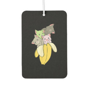 Banana Funny Cat Cute Kitten Gift Car Air Freshener