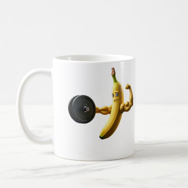 banana funny in power  coffee mug (Left)