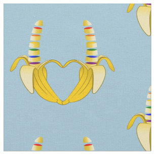 Banana Gay Pride Freedom Heart Fabric
