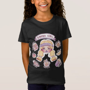 Banana Girl with Milk Doughnut Ice Cream Smoothie  T-Shirt