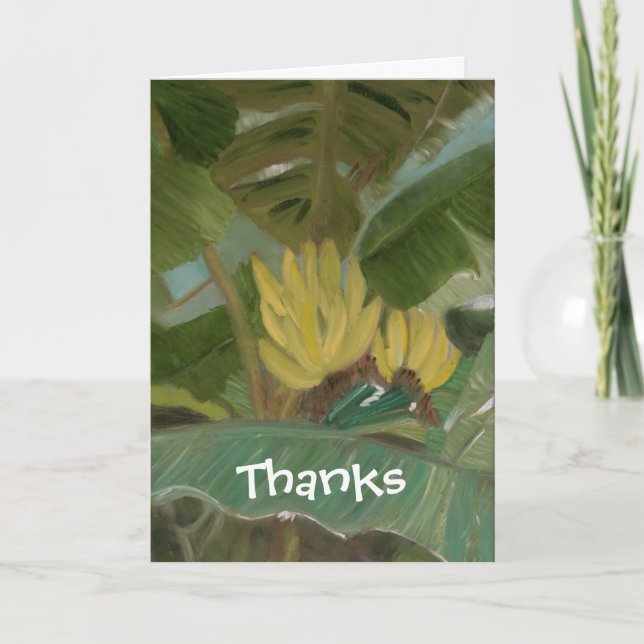 "Banana Grove" Thank You Card (Front)