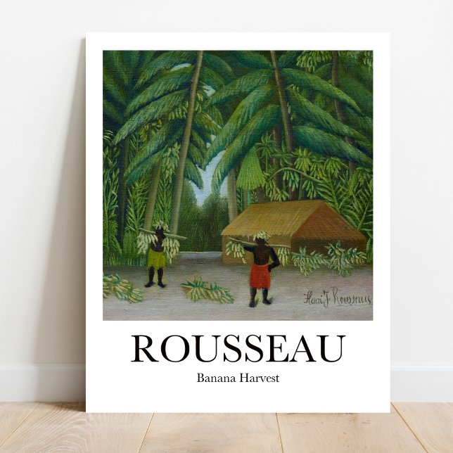 Banana Harvest by Henri Rousseau Poster (Jungle Escape: Own Rousseau's "Banana Harvest." Vibrant art poster)