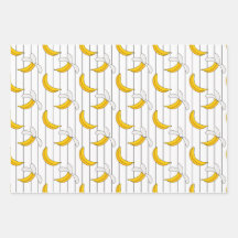 Banana Inspired Wrapping Paper Coordinates